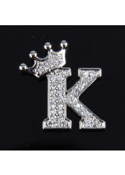 Free Shipping High Quality Metal Croc Shoe Charms Crown Letter Clog Bling Butterfly Rhinestone Embellishment Accessories