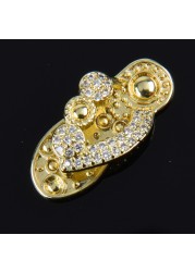 Free Shipping High Quality Metal Croc Shoe Charms Crown Letter Clog Bling Butterfly Rhinestone Embellishment Accessories