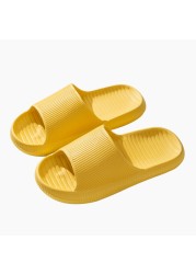 Thick Platform Slippers Cloud Slippers Non-slip EVA Soft Waterproof Women Sandals Silent Damping Bathroom Indoor Shoes For Women