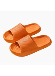 Thick Platform Slippers Cloud Slippers Non-slip EVA Soft Waterproof Women Sandals Silent Damping Bathroom Indoor Shoes For Women