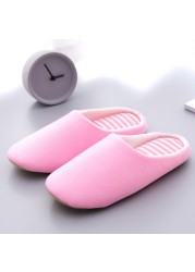 Hot Waterproof Non-slip Home Slippers Men Winter Warm Women Indoor Non-slip Ladies Soft Slippers Memory Foam Couples Shoes