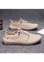 Men's shoes 2021 summer new casual shoes comfortable breathable fashion canvas shoes men's small white shoes soft sole casual shoes