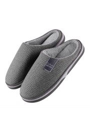 Women Slippers Winter Warm Home Home Soft Non-slip Slippers Men Plush Shoes Thick-soled Warm Plush Slippers Bedroom Fur Slides