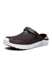 Summer Men's Sandals Women's Slippers Breathable Beach Sandals Lightweight Quick Dry Casual Home Slippers Couple Shoes