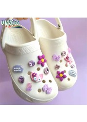 1 مجموعة اليدوية croبها بنفسك Crocs Charms بلينغ JIBZ إبزيم حجر الراين اكسسوارات سلسلة معدنية تسد حديقة حذاء الديكور الفتيات 지지