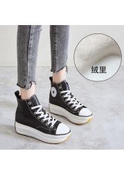 Women's PU leather platform platform shoes, popular casual shoes, 2020 new autumn collection