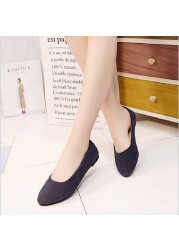 women flats slip on flat shoes candy color woman boat shoes black loafers faux suede ladies ballet flats for work flats