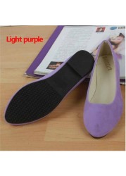 women flats slip on flat shoes candy color woman boat shoes black loafers faux suede ladies ballet flats for work flats