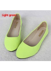 women flats slip on flat shoes candy color woman boat shoes black loafers faux suede ladies ballet flats for work flats