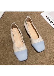 Sandra JRR New Promotion Patchwork Loafers Flat Heel Shoes Ballet Flats Women Casual Holiday Walking Shoes