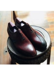 Cie Desinger Shoes Men High Quality Formal Casual Leather Shoes Oxford Wedding Dress Shoes Elegant Handmade Custom Made OX50