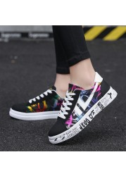 Women Sneakers Vulcanized Shoes Summer 2022 Trendy Flat Shoes Plus Size Fashion Color Matching Couple Shoes Zapatillas Mujer