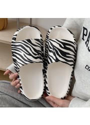 Cute Cow Slippers Female Summer Home Indoor Slippers Slides Non-slip Bath Shoes Beach Sandals Outdoor Comfortable Platform