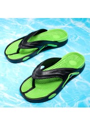 summer men flip flops massage granule men slippers comfortable beach sandals men casual shoes house flip flops bathroom shoes