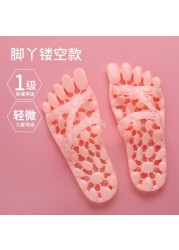 Home cool slippers women's summer indoor anti-skid men's home Leaky Bathroom Bath home massage slippers lovers