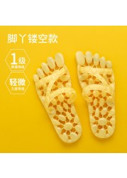 Home cool slippers women's summer indoor anti-skid men's home Leaky Bathroom Bath home massage slippers lovers