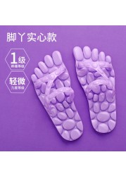 Home cool slippers women's summer indoor anti-skid men's home Leaky Bathroom Bath home massage slippers lovers