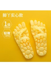 Home cool slippers women's summer indoor anti-skid men's home Leaky Bathroom Bath home massage slippers lovers