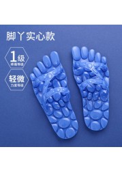 Home cool slippers women's summer indoor anti-skid men's home Leaky Bathroom Bath home massage slippers lovers