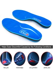 Plantar Fasciiti Orthotic Insoles Flat Feet Plantillas Arch Support Orthotic Insole Sneakers Insert Men Women Sneakers Cushion