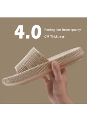 Cloud Orthotic Slippers Sandal Thickened Bathroom Platform Non-slip Women Flip Flops Sandals Women Soft Mute EVA Indoor Slides