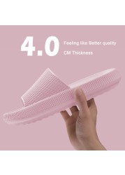 Cloud Orthotic Slippers Sandal Thickened Bathroom Platform Non-slip Women Flip Flops Sandals Women Soft Mute EVA Indoor Slides