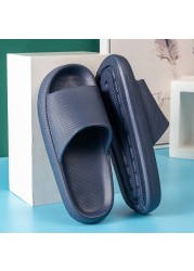 Cloud slippers thick platform slippers non-slip eva soft sandals waterproof indoor home silent damping indoor shoes for women