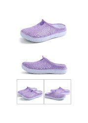 2022 Women's Casual Clogs Breathable Beach Sandals Valentine's Day Slippers Summer Slip-on Women Flip Flops Home Shoes Unisex Shoes