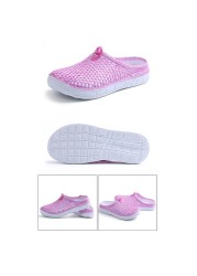 2022 Women's Casual Clogs Breathable Beach Sandals Valentine's Day Slippers Summer Slip-on Women Flip Flops Home Shoes Unisex Shoes