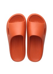 Thin Bottom Slippers Women Striped Soft Bottom Plastic Slippers Indoor Home Noise Reduction Sandals Bathroom Non-slip Flip Flops