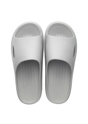 Thin Bottom Slippers Women Striped Soft Bottom Plastic Slippers Indoor Home Noise Reduction Sandals Bathroom Non-slip Flip Flops