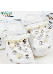 1 Set Crocs Charms Luxury Designer Accessories For Girls Gift JIBZ Handmade Anime Accessories Macaron Butterfly Badges 2022지츠