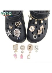 1 Set Crocs Charms Luxury Designer Accessories For Girls Gift JIBZ Handmade Anime Accessories Macaron Butterfly Badges 2022지츠