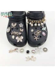 1 Set Crocs Charms Luxury Designer Accessories For Girls Gift JIBZ Handmade Anime Accessories Macaron Butterfly Badges 2022지츠