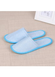 1 Pair Hemp Slippers Simple Men Women Hotel Travel Spa Portable Folding House Disposable Home Guest Indoor Slippers Plus Size