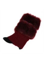 DIY Shoes Accessories Knitting Wool Keep Warm For Shoes Elastic Foot Protection Socks Foot Warming Winter Boot Cuffs