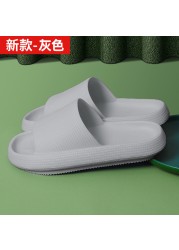 Indoor thick platform slippers women's home non-slip height increasing shoes bathroom shower waterproof non-slip slippers