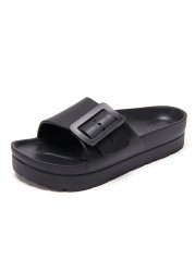 Summer Birkenstock Women's Platform Slippers 2022 Platform Sandals Women's Buckle Casual Shoes Beach Flip Flops Sandalias Mujer