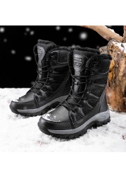 SOLIBEN New Winter Men Women Warm Snow Boots Botas De Neve Sabatos De Reflective Padded Winter Boots Boots Platform Boots