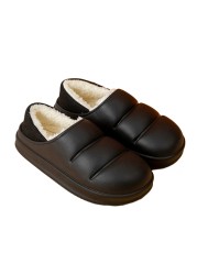 Men and women winter slippers fur slippers passionate and comfortable garden clogs mules slippers home cotton shoes couple indoor slippers