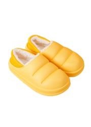 Men and women winter slippers fur slippers passionate and comfortable garden clogs mules slippers home cotton shoes couple indoor slippers