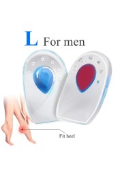 Silica Gel Heel Insoles For Men Women Foot Pain Relief Shoe Cushion Foot Care Tool