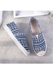 Single Flat Bottom Lazy Fisherman Canvas Shoes 2022 New Style Casual Korean White Canvas Women's Shoes