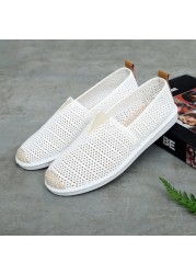 Single Flat Bottom Lazy Fisherman Canvas Shoes 2022 New Style Casual Korean White Canvas Women's Shoes