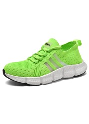 Fashion Running Sneakers Women's Mesh Breathable Lace Up Couple Sneakers Outdoor Gym Non-slip Plus Size 35-46 Ladies Trainers