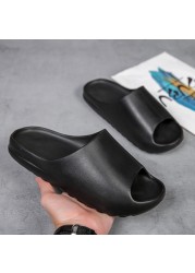 Home Slippers Men Women 2022 Soft Women's Slides Summer Beach Men Toe Slippers Ourdoor Ladies Slipper Platform Mules Shoes Flats