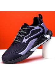 2022 new color matching lace-up blade sneakers breathable autumn high quality lightweight fashion running shoes trend men