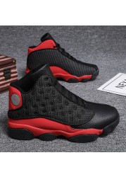 Men's shoes breathable men's sports basketball shoes ankle boots large size durable rubber outsole sneakers man 2021 winter botas