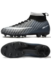 Indoor Soccer Shoes Men Sneakers Soccer Boots Turf Soccer Shoes Kids Soccer Cleats AG/FG Spikes Training Sport Futsal Shoes