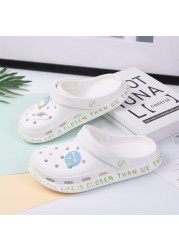 2021 new women sandals garden clogs for female eva slippers wild nurse hospital work sandals medical beauty salon lab